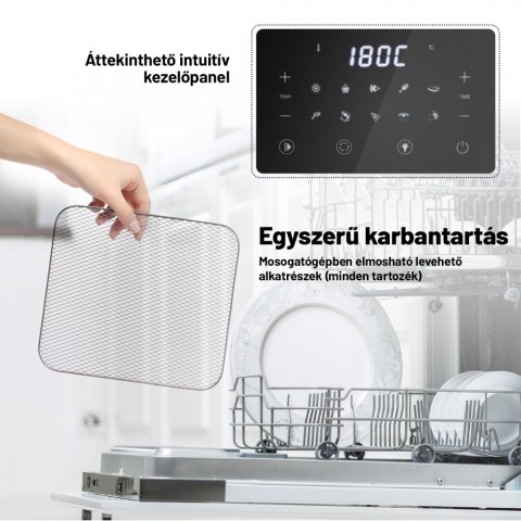 Lauben Air Fryer Oven 1500SB Hőlégkeveréses sütő fritőzzel Lauben Air Fryer Oven 1500SB Hőlégkeveréses sütő fritőzzel